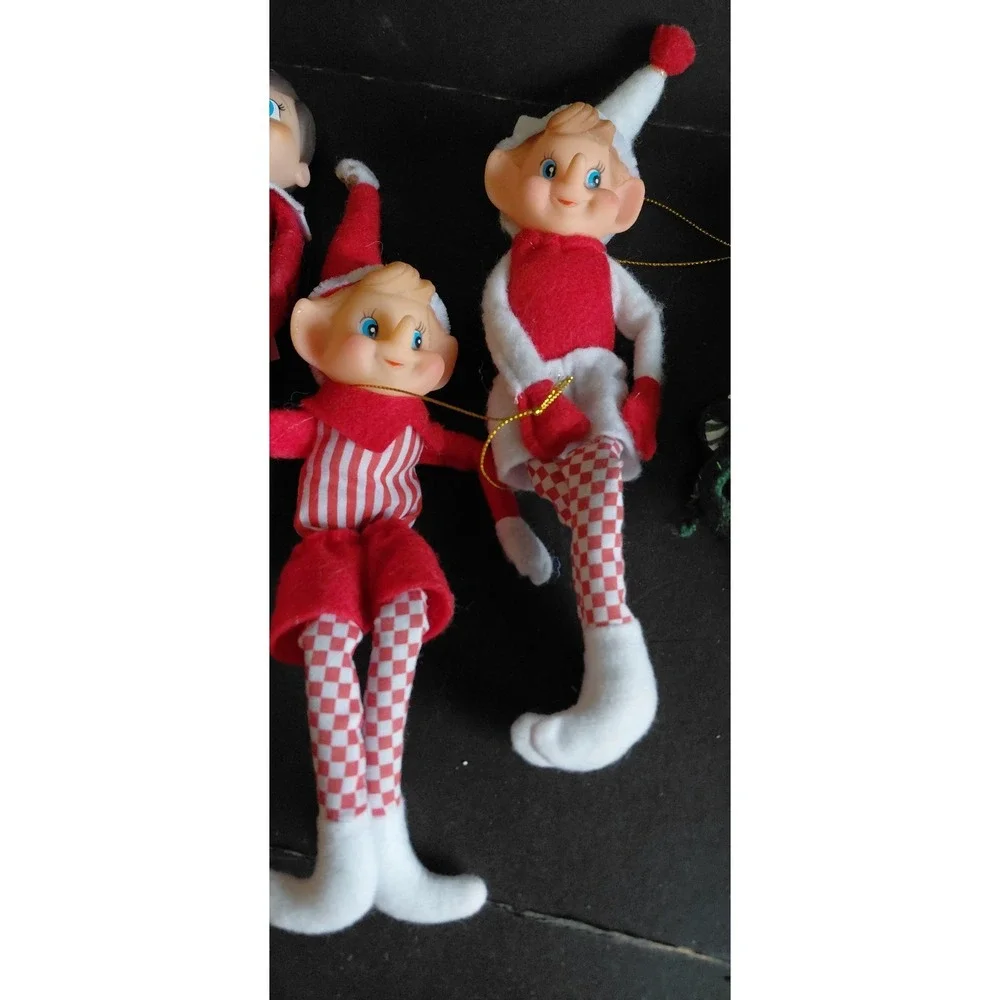 Collectible Holiday Christmas Dolls holiday elf Pixie mix Lot vintage And modern